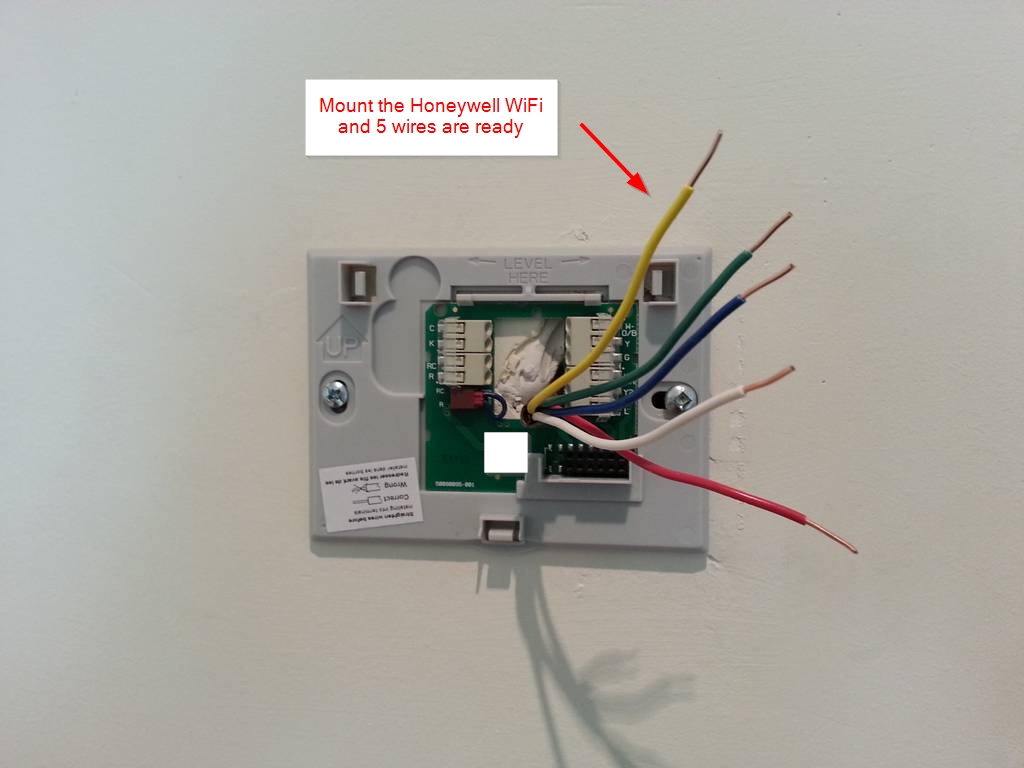 DIY installation – Honeywell WiFi Thermostat RTH9580WF and HE280