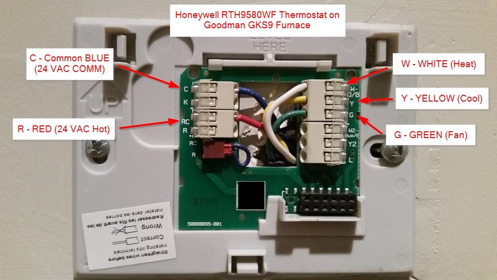 DIY installation – Honeywell WiFi Thermostat RTH9580WF and HE280