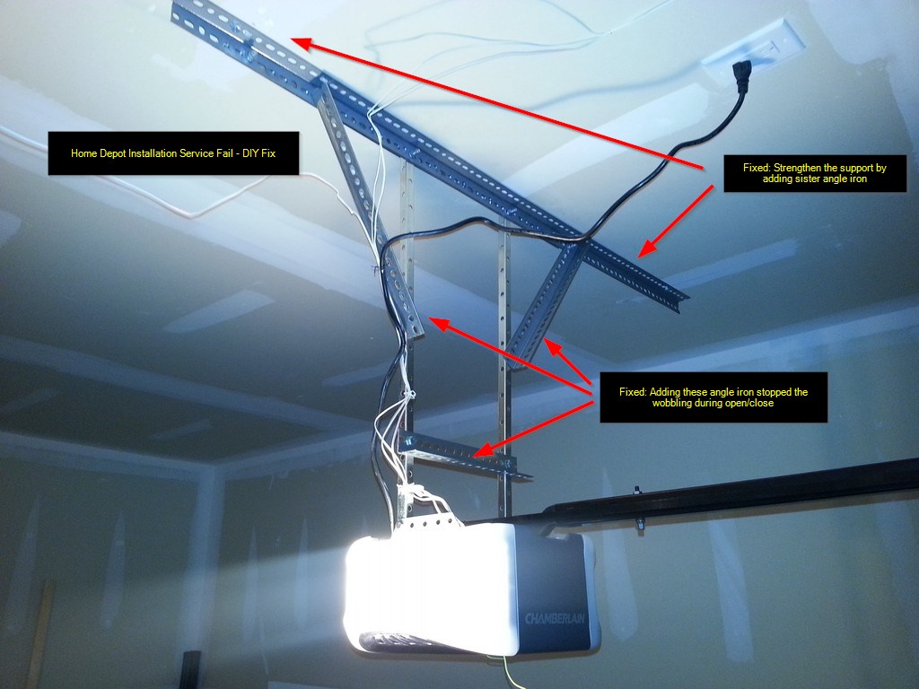 Home Depot Garage Installation Fail 00014 Diyable Com