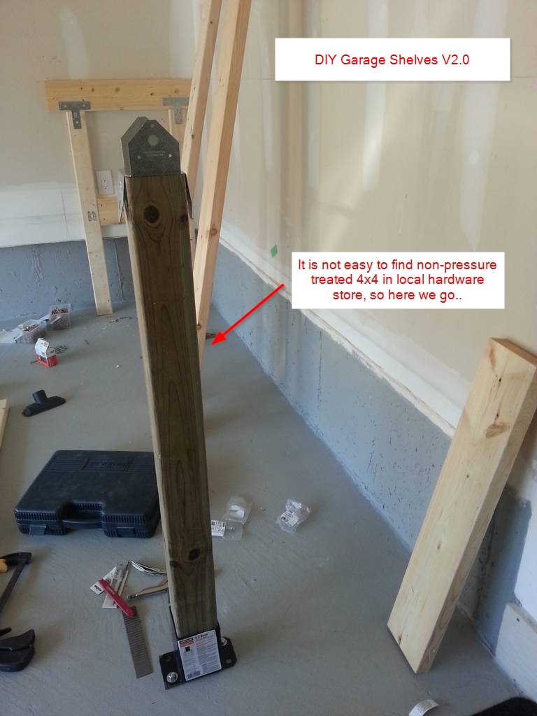 DIY Heavy Duty Garage Shelves