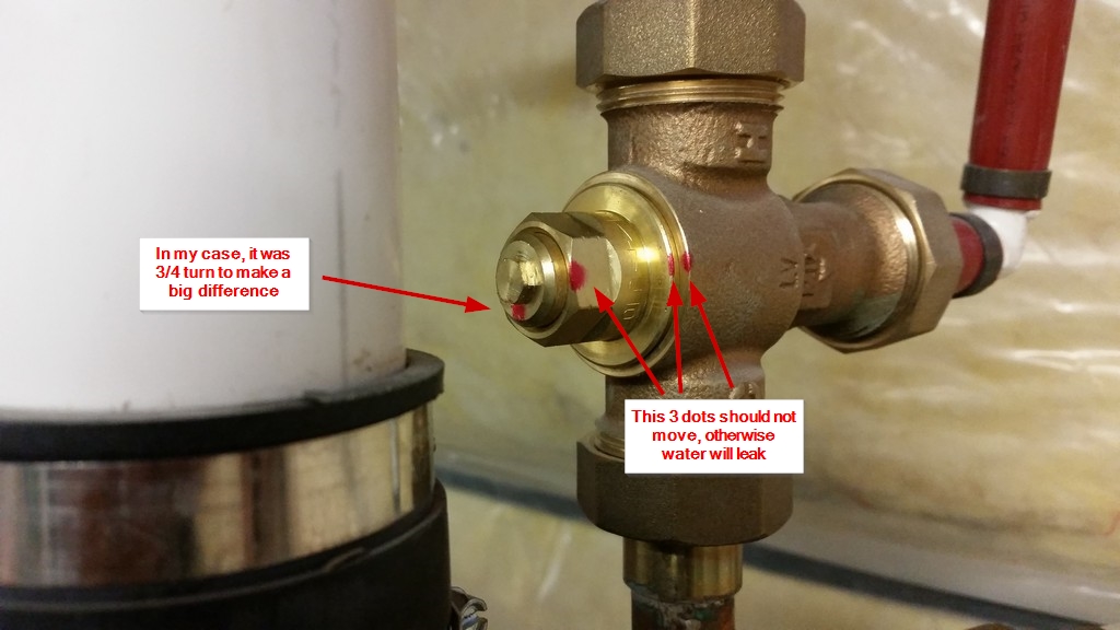 DIY fix Hot water is not hot enough due to AntiScald Mixing Valves (Toronto and Ontario