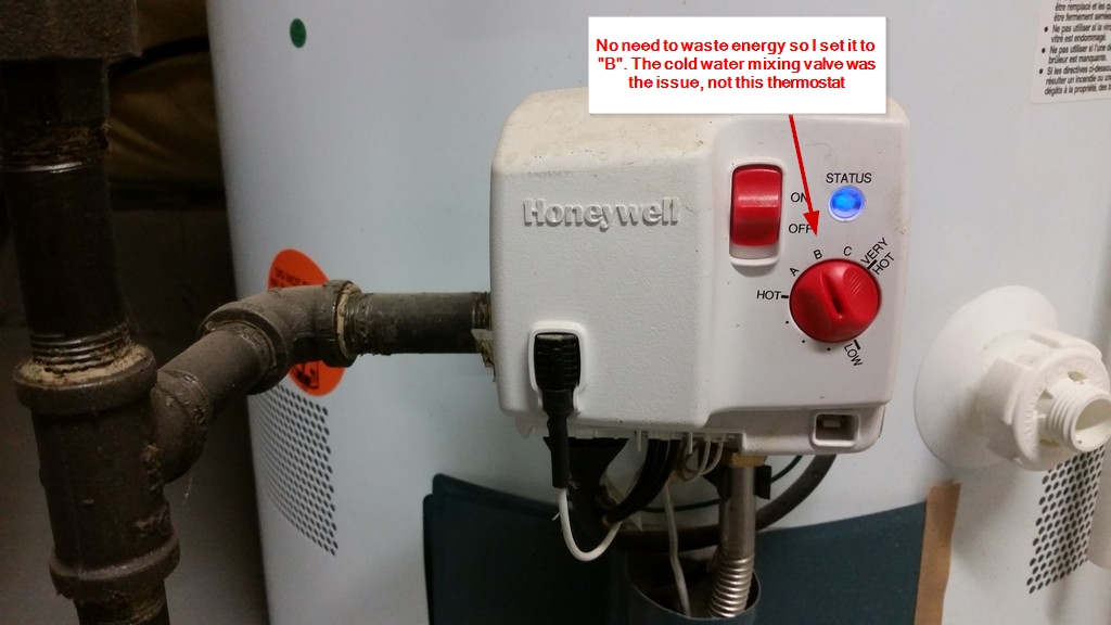 DIY fix Hot water is not hot enough due to AntiScald Mixing Valves