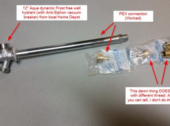 DIY weekend project - Frost Free Hydrant installation (Upgrade for