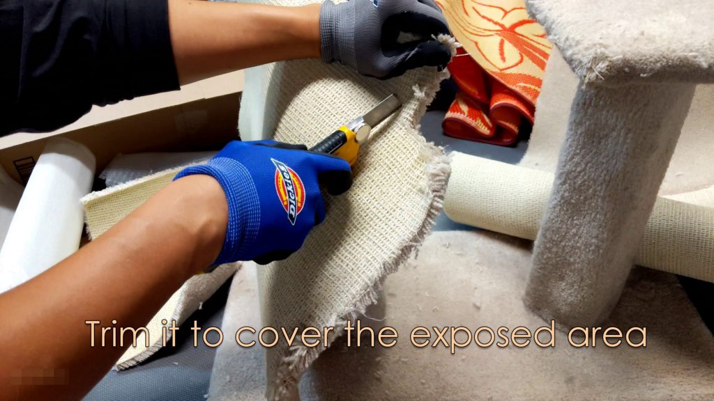 How to repair a scratching post for your beloved cats?