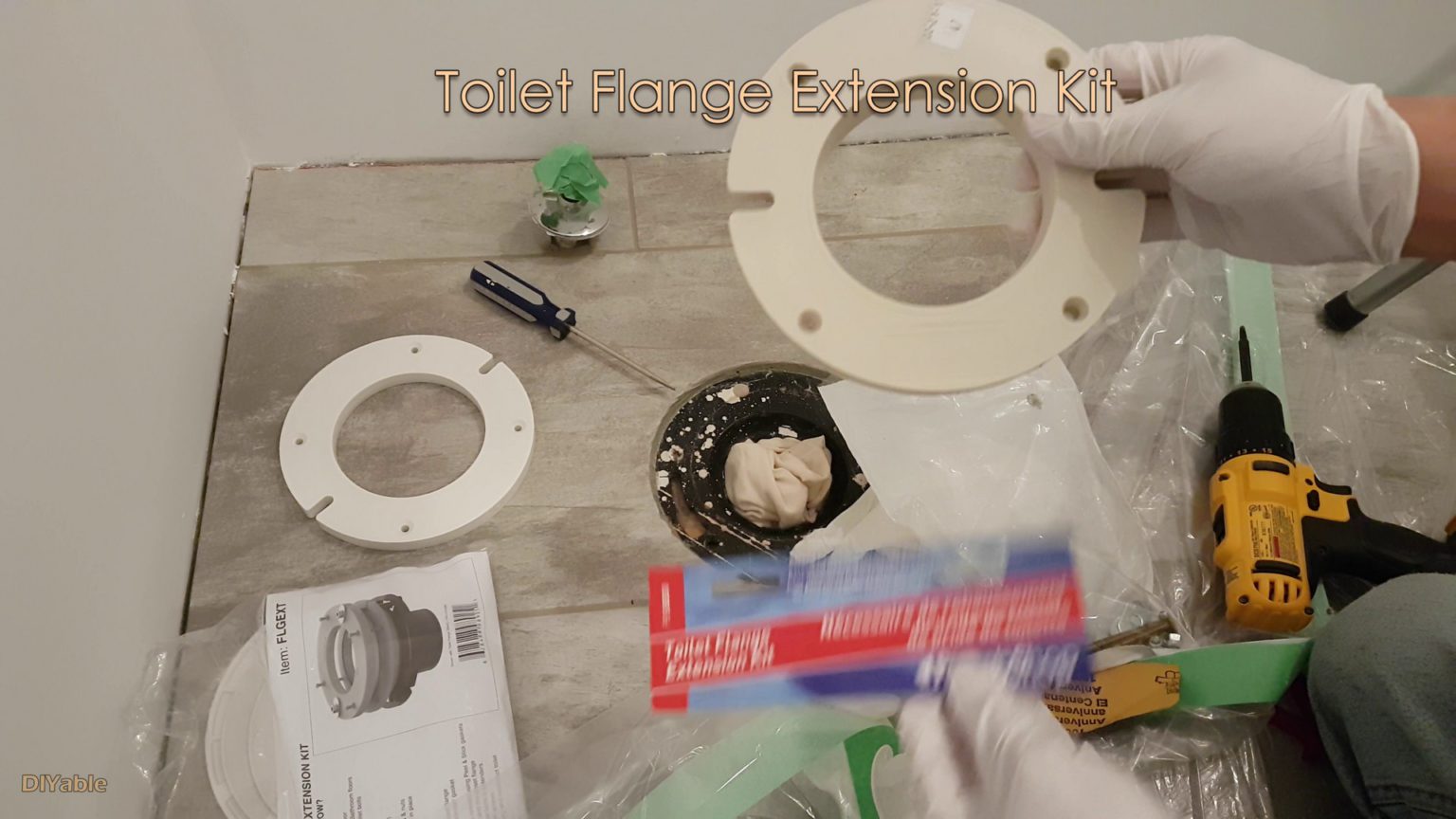 How to install Toilet flange extension when screws are not aligned