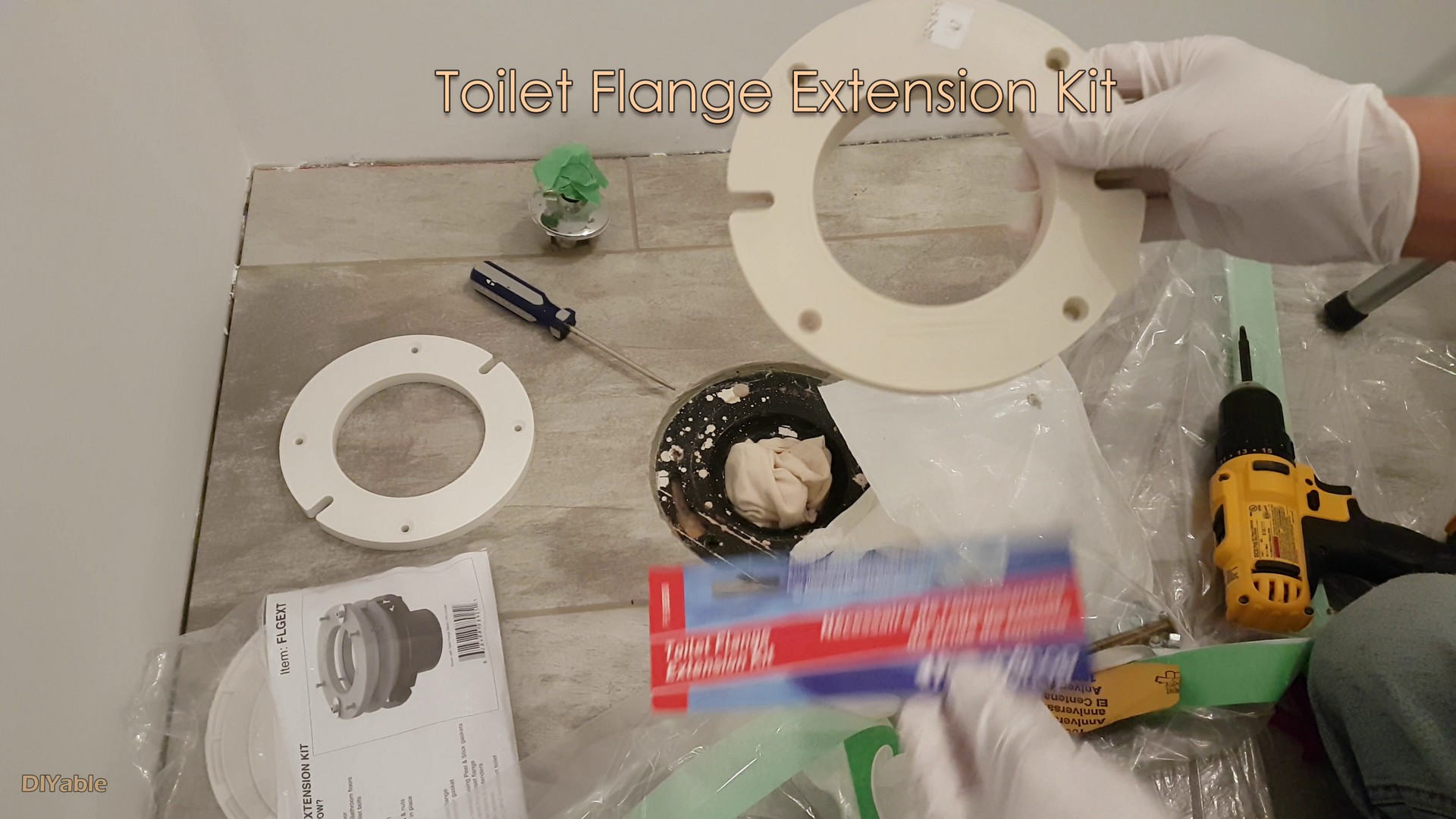 How to install Toilet flange extension when screws are not aligned