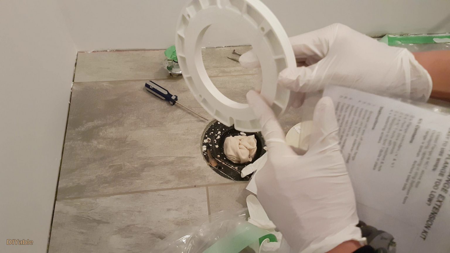 How to install Toilet flange extension when screws are not aligned