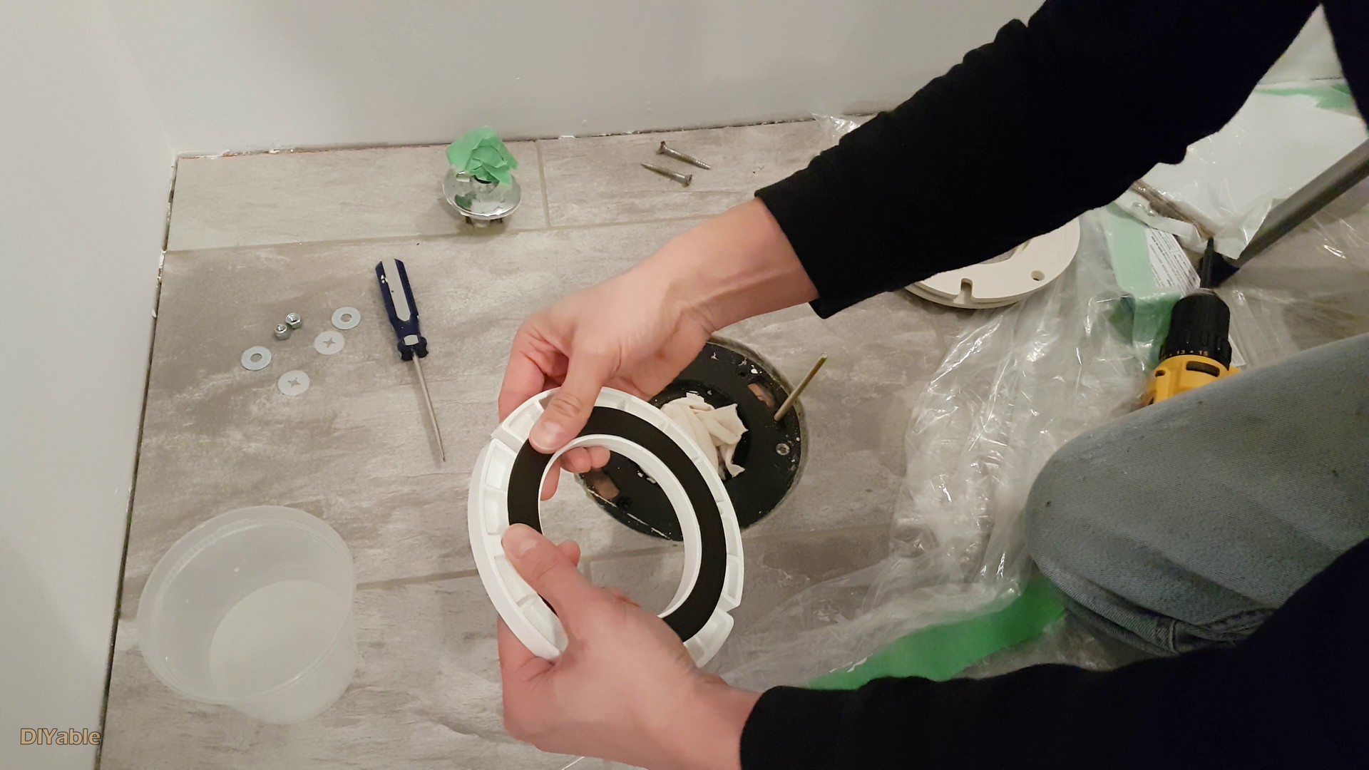 How to install Toilet flange extension when screws are not aligned
