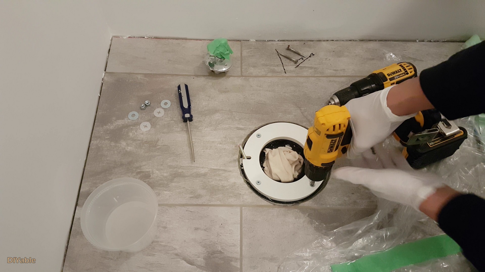 How to install Toilet flange extension when screws are not aligned