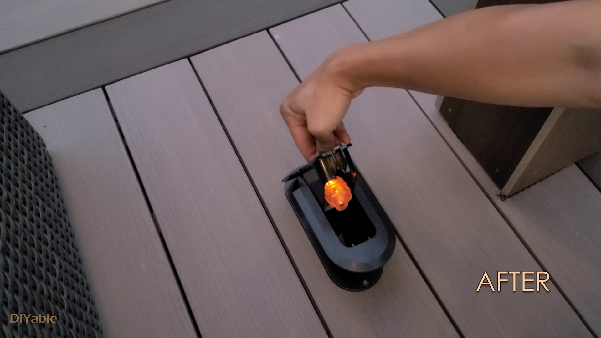 How to install electrical outlet on a deck? No Wiring Needed