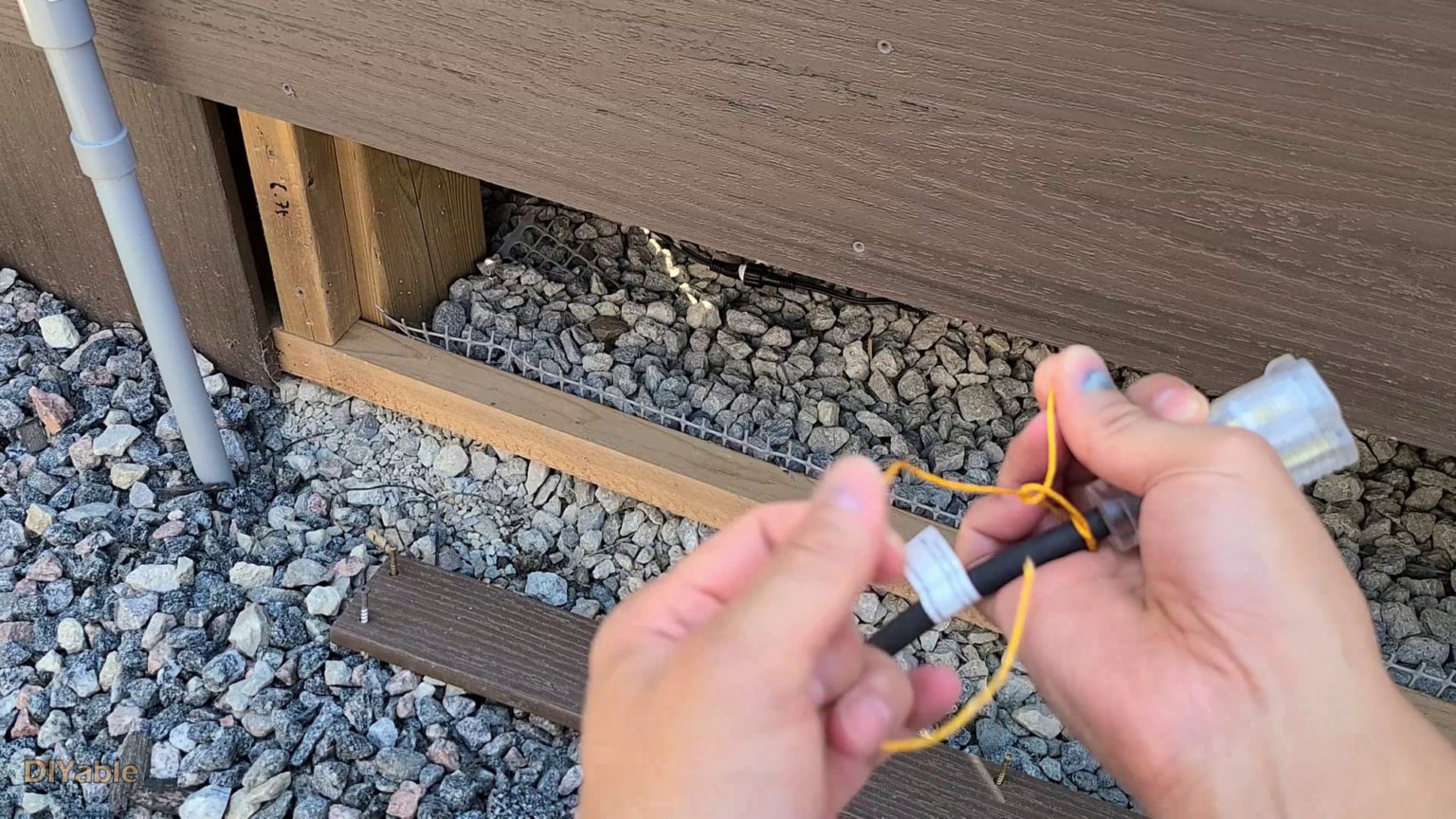 How to install electrical outlet on a deck? No Wiring Needed