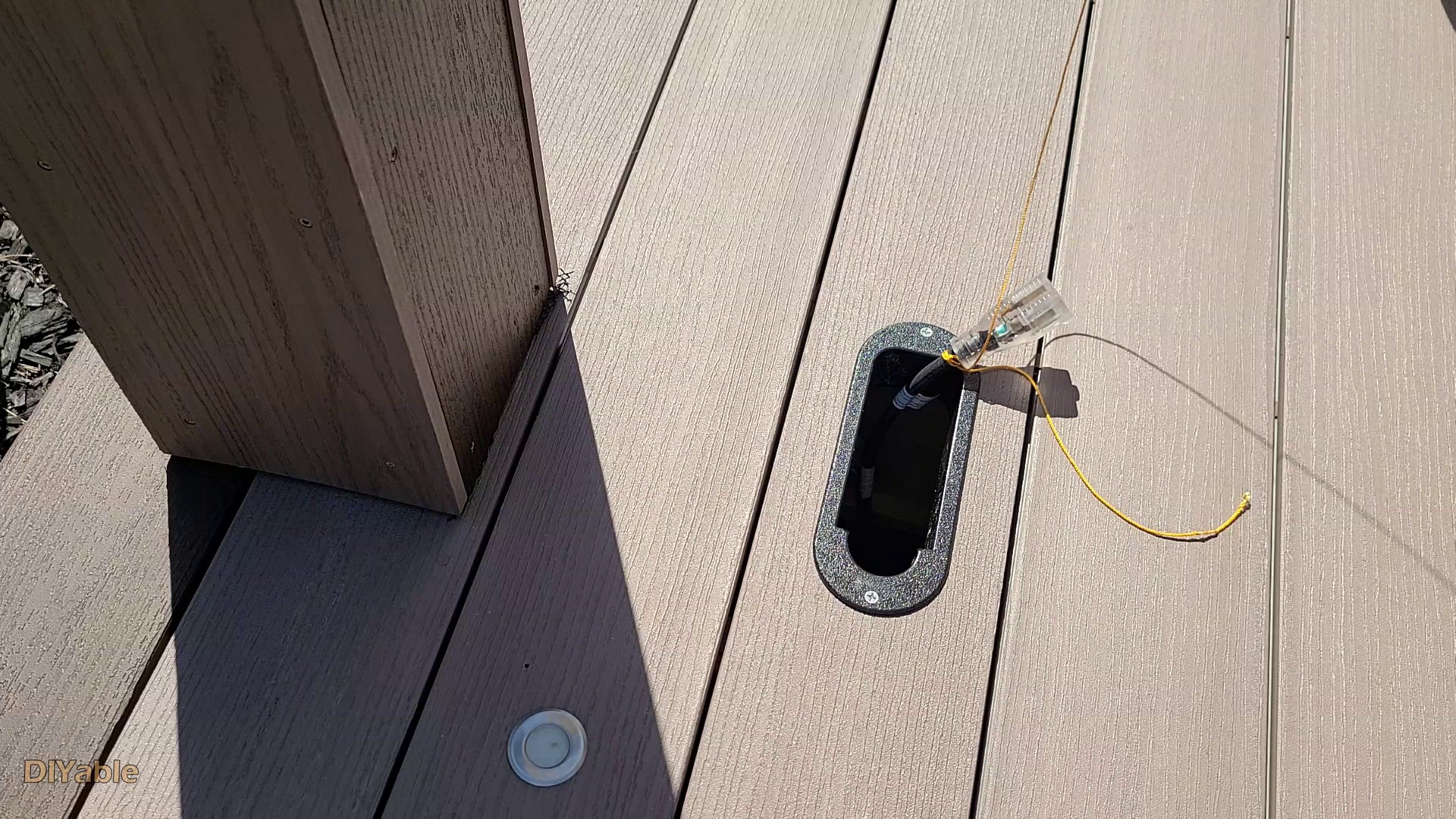 How to install electrical outlet on a deck? No Wiring Needed