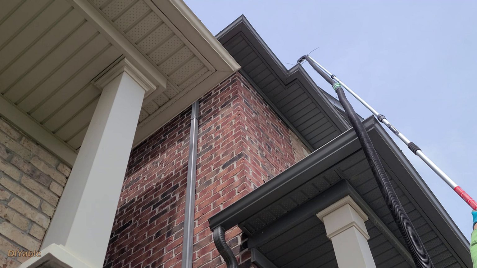 How to repair gutter/eavestrough water leaks and loose nail without a