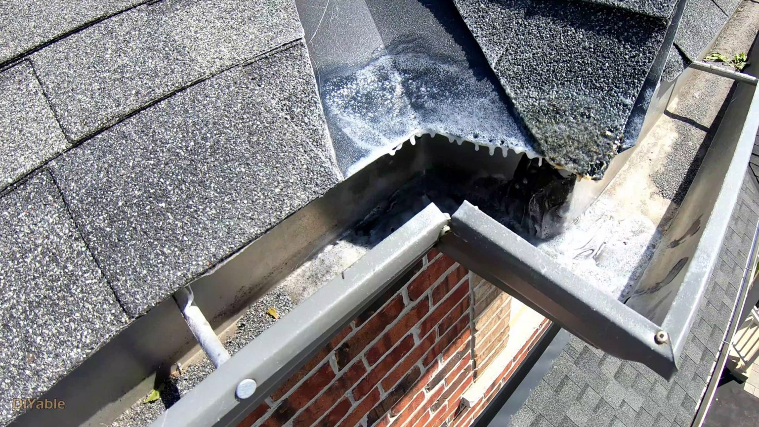 How to repair gutter/eavestrough water leaks and loose nail without a